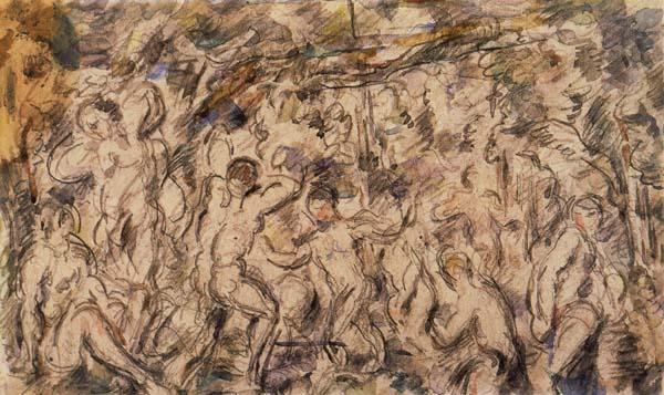 Paul Cezanne Bathers Norge oil painting art